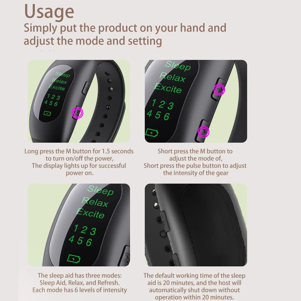 đ Pulse Sleep Aid Device â Micro-Current Therapy for Deep Sleep & Relaxation | Combat Anxiety & Insomnia | Portable Sleeper đ€