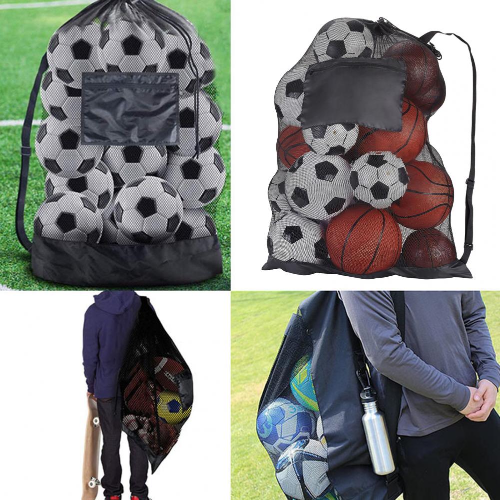 đ Drawstring Sports Ball Bag â Mesh Backpack for Football, Basketball, Soccer, Volleyball & Swimming Gear | Durable Ball Storage đ