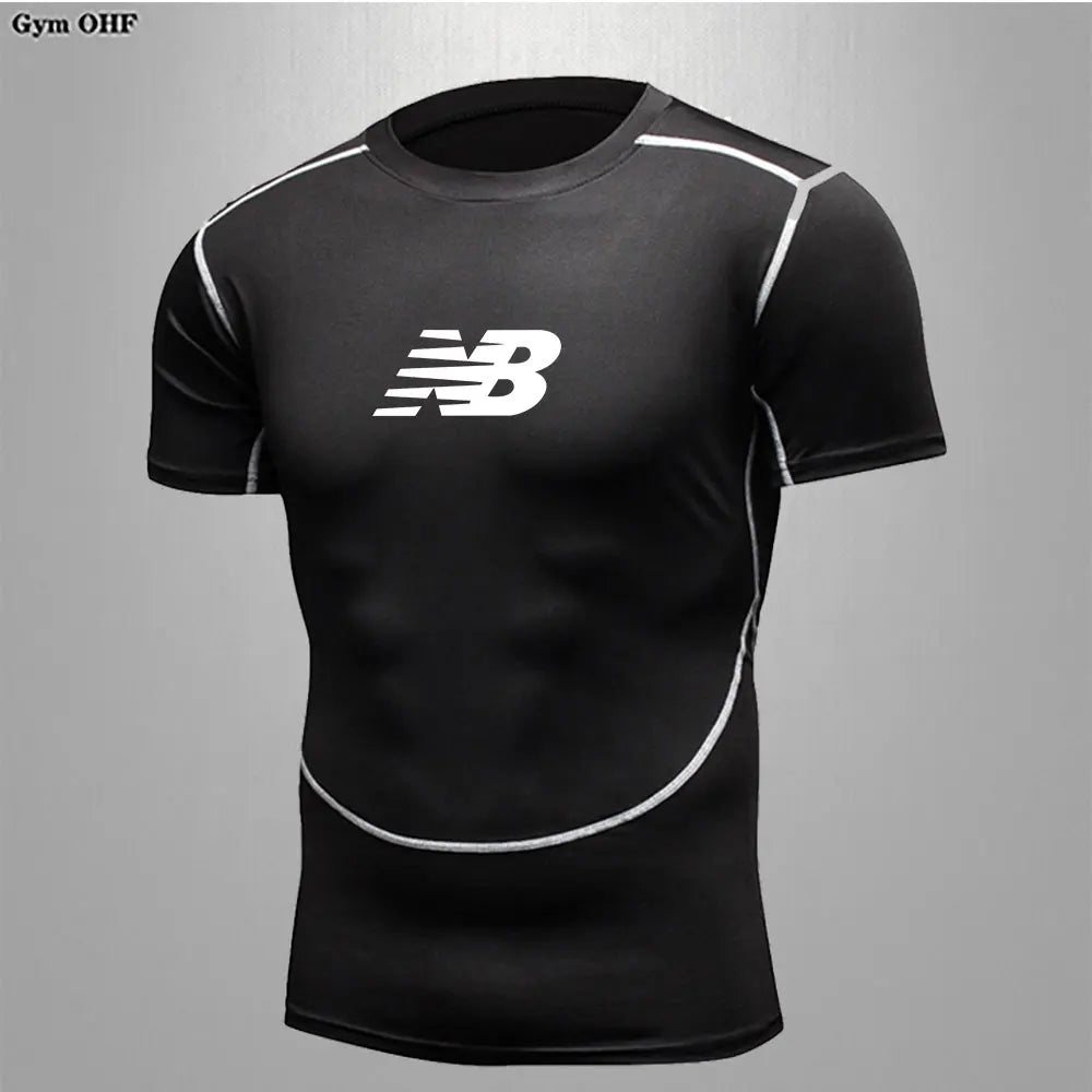 Men's Running Training Sportswear Cycling Slow Running Quick Drying Fitness Clothes Sanda Fitness Exercise Tight Fitting Clothes