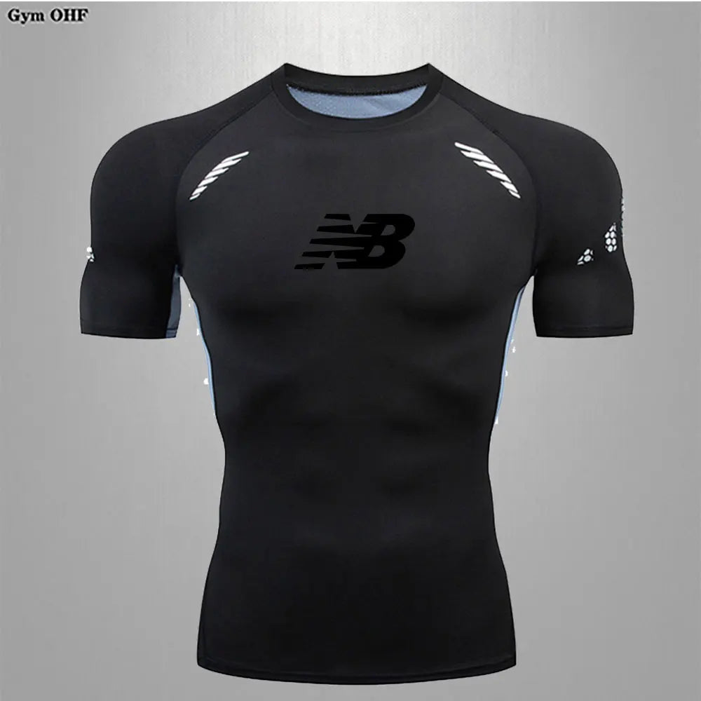 Men's Running Training Sportswear Cycling Slow Running Quick Drying Fitness Clothes Sanda Fitness Exercise Tight Fitting Clothes