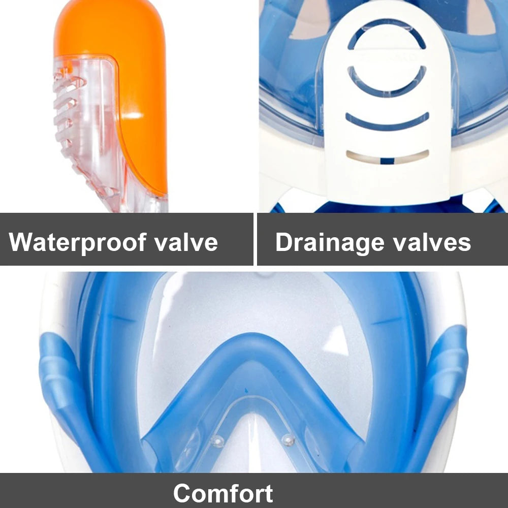 Full Face Anti-Fog Diving Mask for Adults and Kids