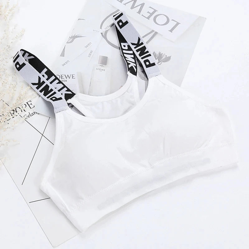 1 PC Women's Sports Bra Push Up Fitness Bra Running Yoga Gym Fitness Top Black White Letters Seamless Underwear Bras Sport