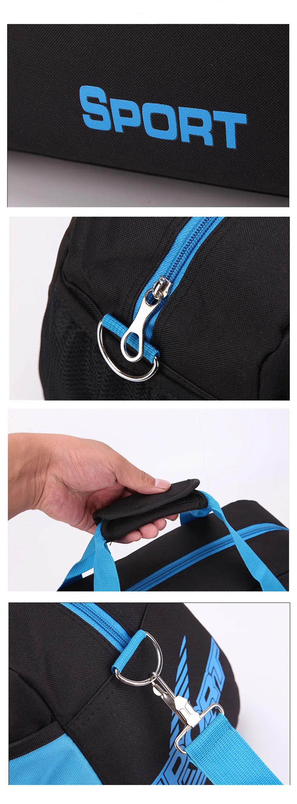đ Fitness Portable Sports Bag for Men & Women | Nylon Gym & Travel Shoulder Bag | Durable & Spacious