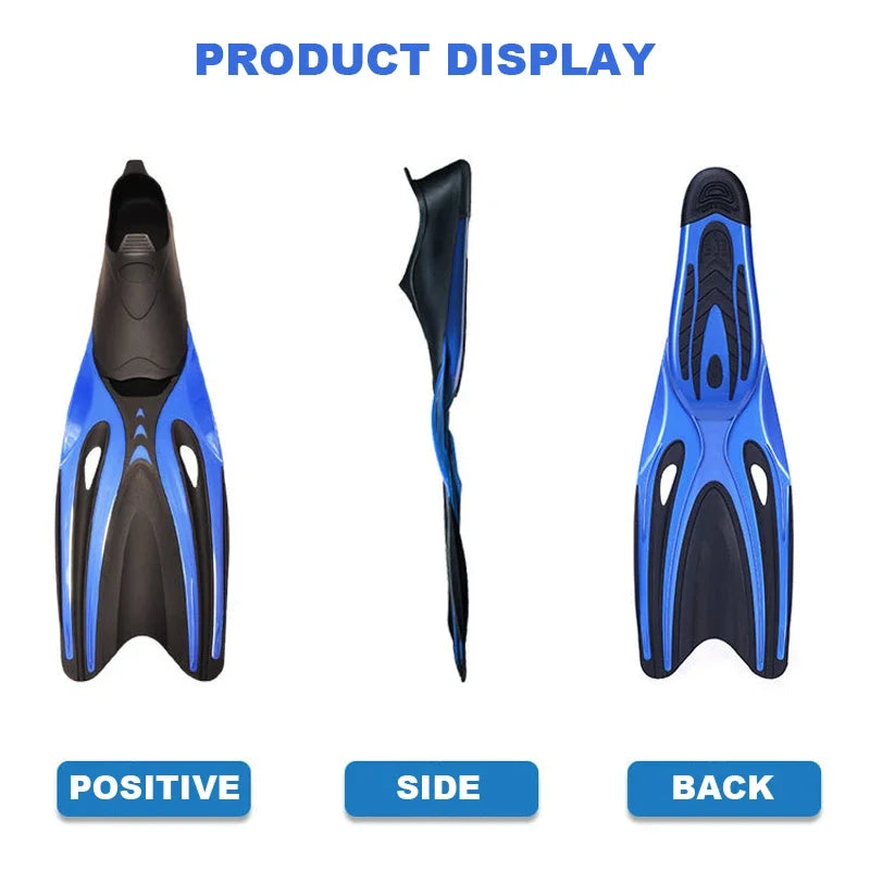 Adult Flexible Non-Slip Swim Fins for Diving Sports