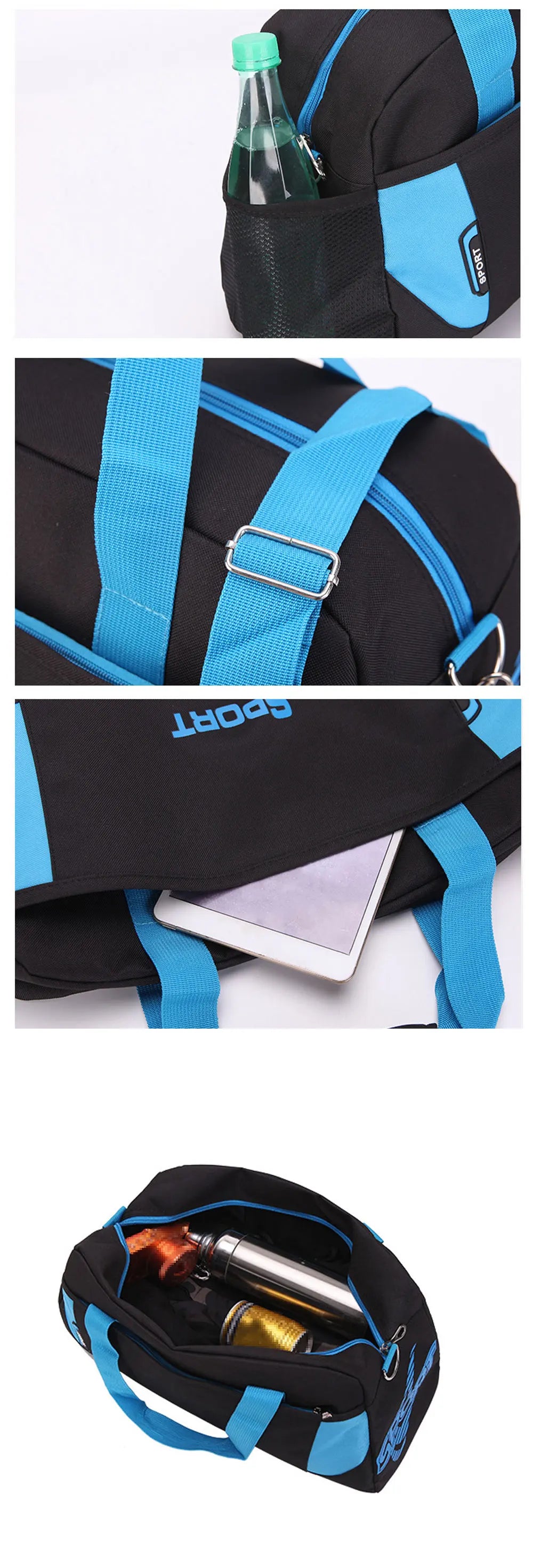 đ Fitness Portable Sports Bag for Men & Women | Nylon Gym & Travel Shoulder Bag | Durable & Spacious