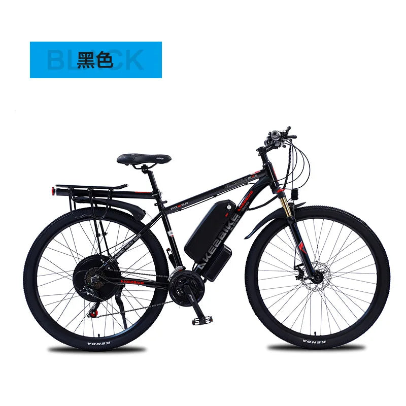 Unisex 29-Inch Electric Fat Tire Bike – 48V 1000W Adult E-Bike for Snow & Mountain Terrain