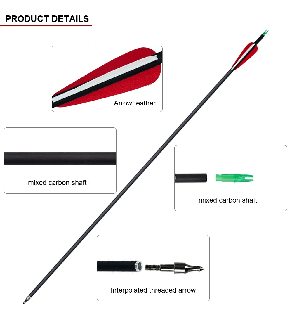 đč Toparchery 20-40lbs Takedown Recurve Bow | 57" Archery Set for Hunting | Left & Right Hand Black Hunting Bow