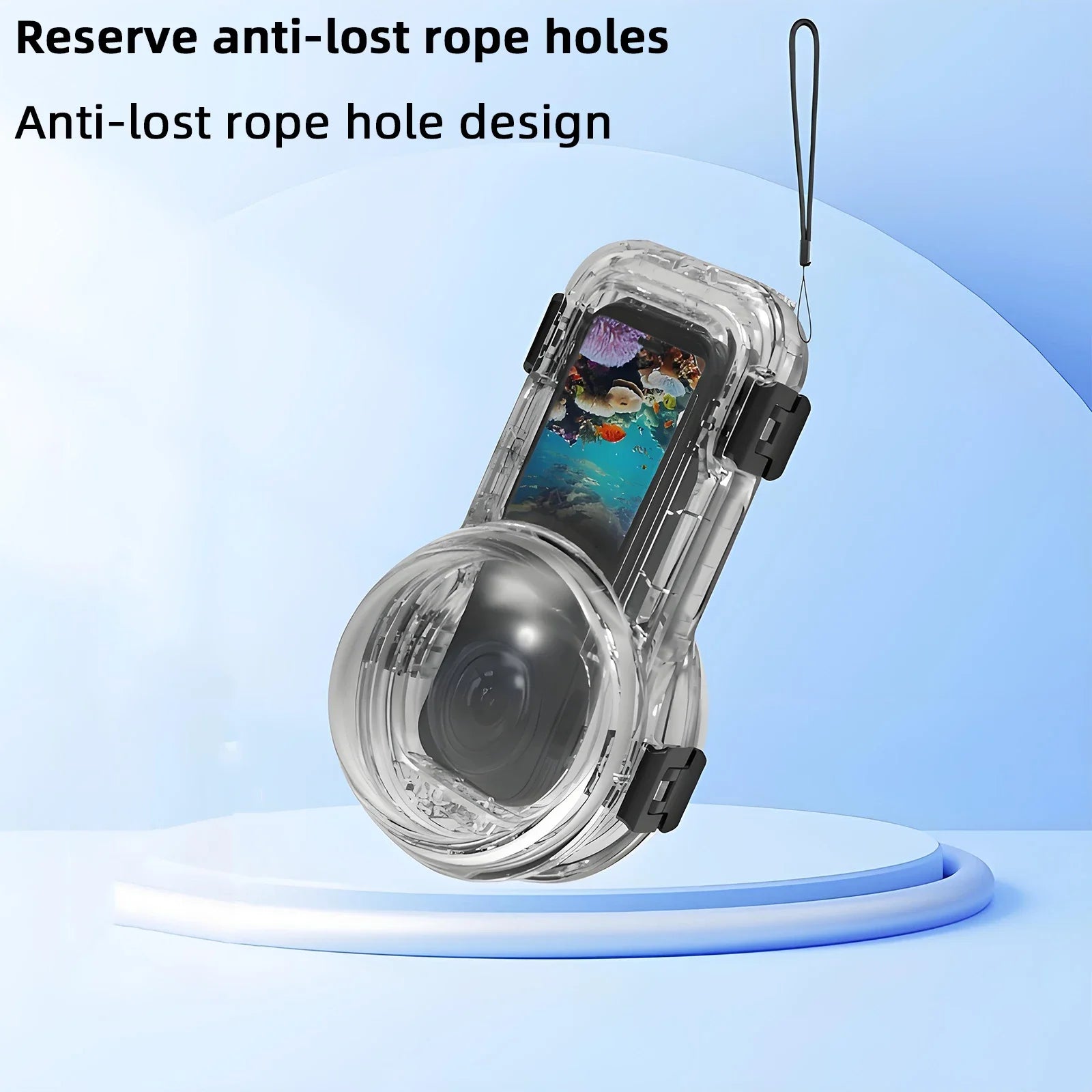 Invisible Waterproof Dive Case for Insta360 X5 Camera