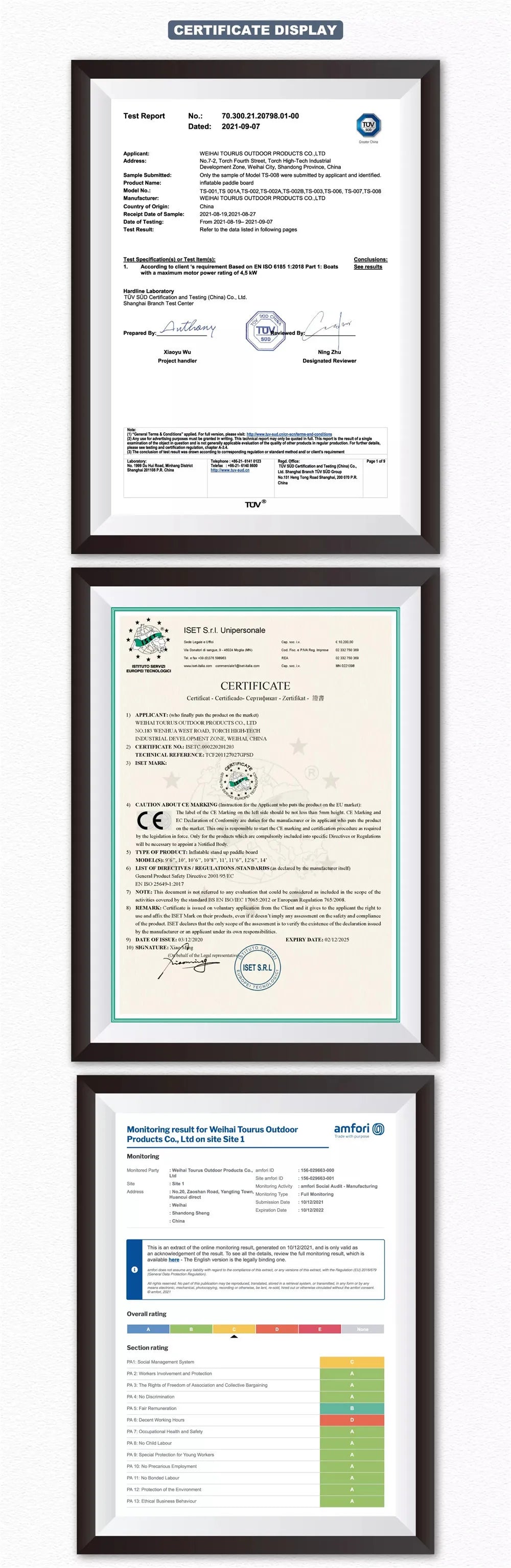 đ TOURUS Gray Paddle SUP Board â Inflatable Stand Up Paddle Board | 10.6 Feet, 32 Inches, with Camera Base đž