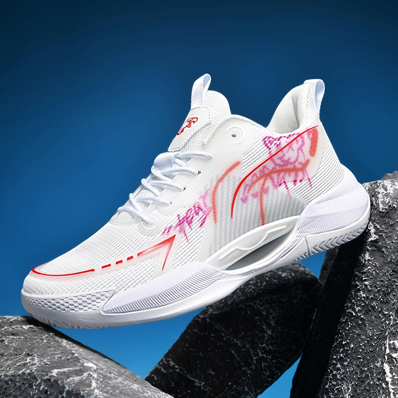 High-Quality Reflective Basketball Shoes for Men