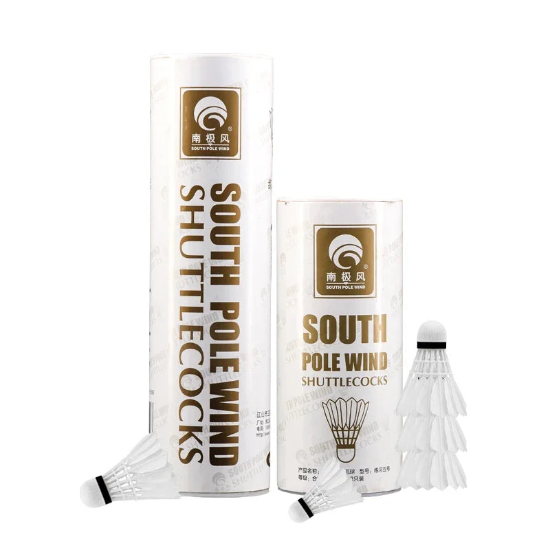 🏸 Badminton Shuttlecock - White Goose Feather for Superior Flight Stability 🏸