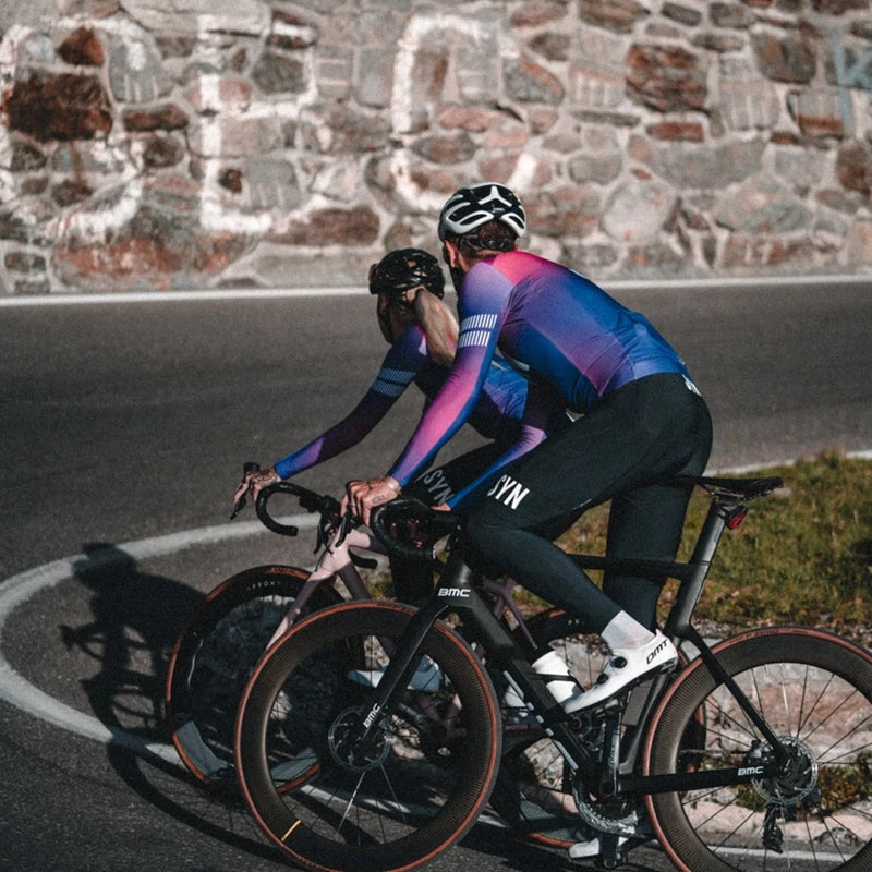 SYN Team Cycling Jersey Men - Men’s Summer Short Sleeve Bicycle Jersey for Cycling & Training