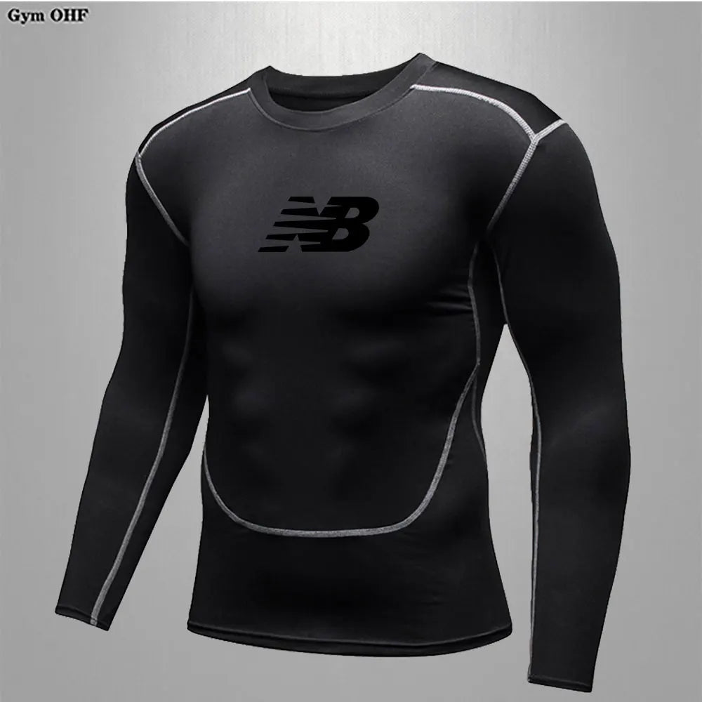 Men's Running Training Sportswear Cycling Slow Running Quick Drying Fitness Clothes Sanda Fitness Exercise Tight Fitting Clothes