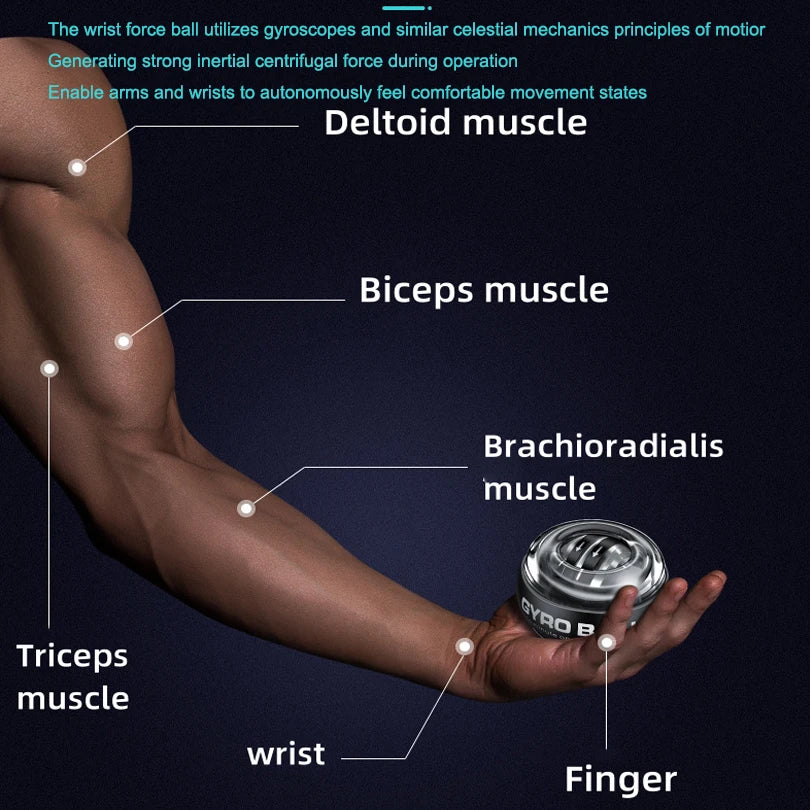 đȘ Wrist Ball Power Trainer | Auto-Start Gyroscopic Power Ball | Arm, Hand & Forearm Exerciser