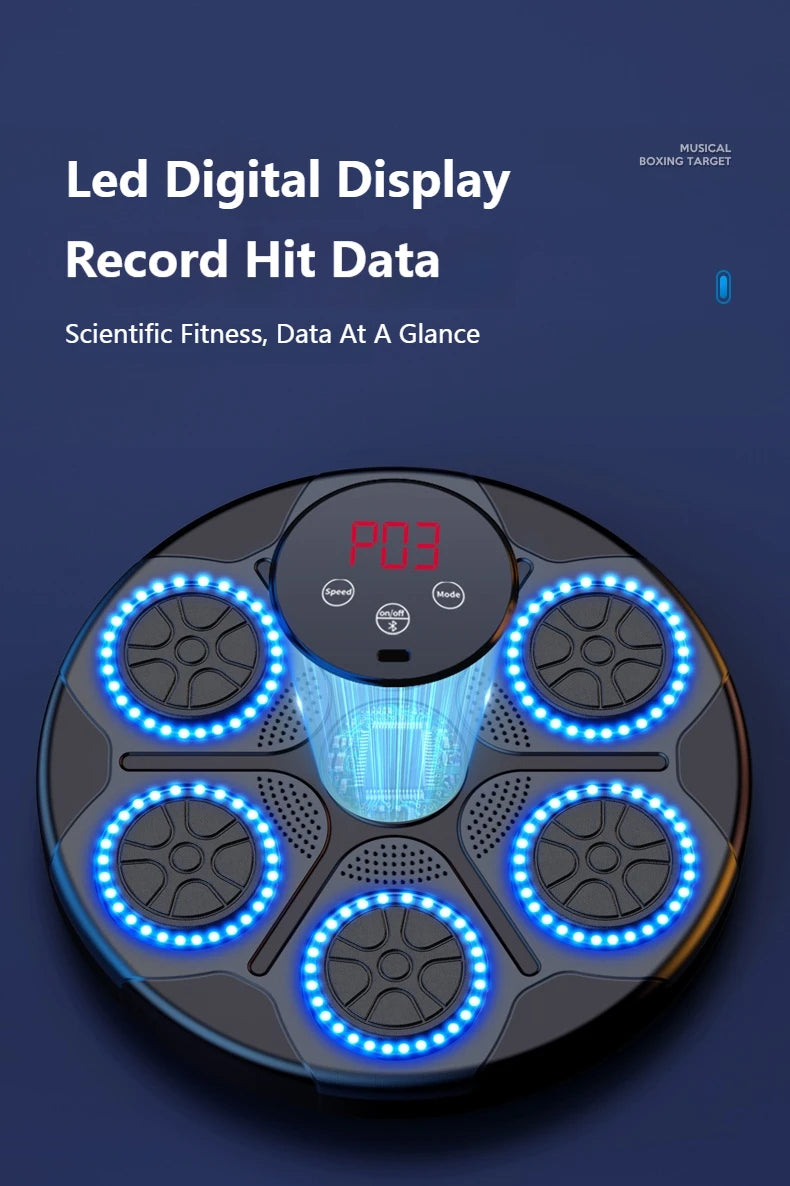 Smart Bluetooth Music Boxing Machine – Wall-Mounted Electronic Punching Trainer for Gym & Home