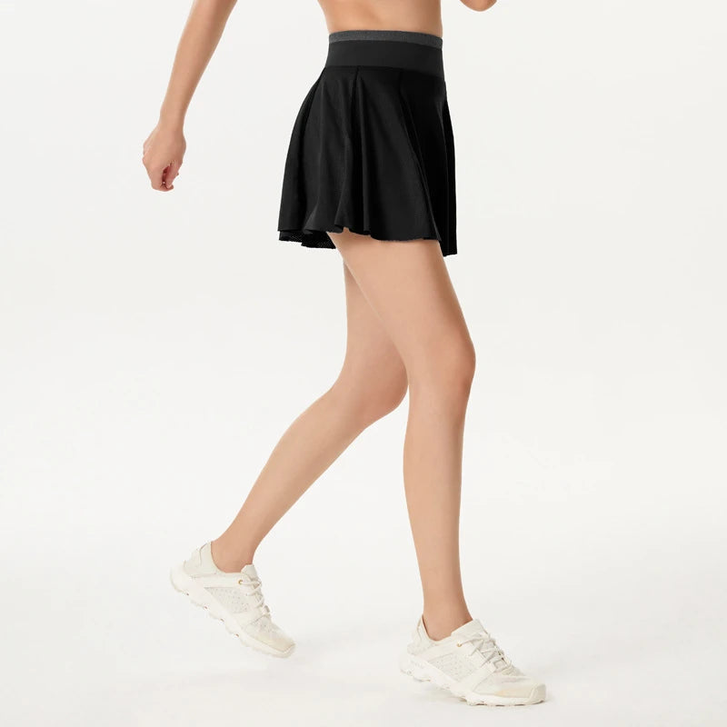 Women's High Waist Tennis Skirt with Pockets