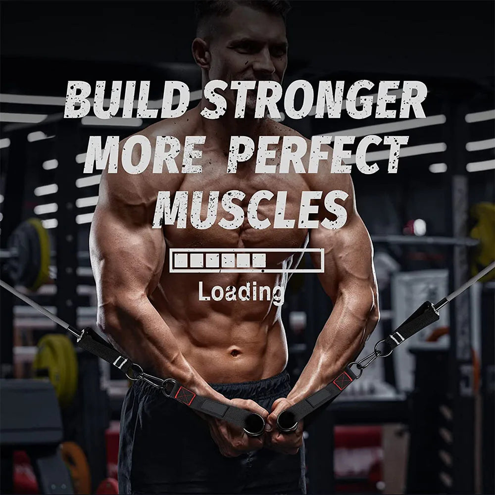 🏋️♂️ Durable D-Ring Metal Handles - Perfect for Fitness and Resistance Training 🏋️♂️