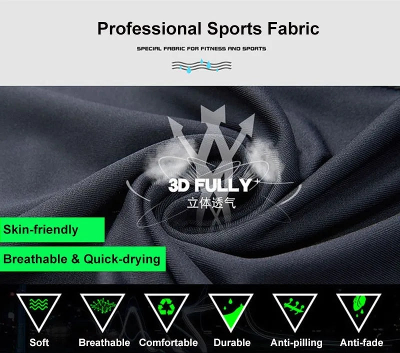 Men's Running Training Sportswear Cycling Slow Running Quick Drying Fitness Clothes Sanda Fitness Exercise Tight Fitting Clothes