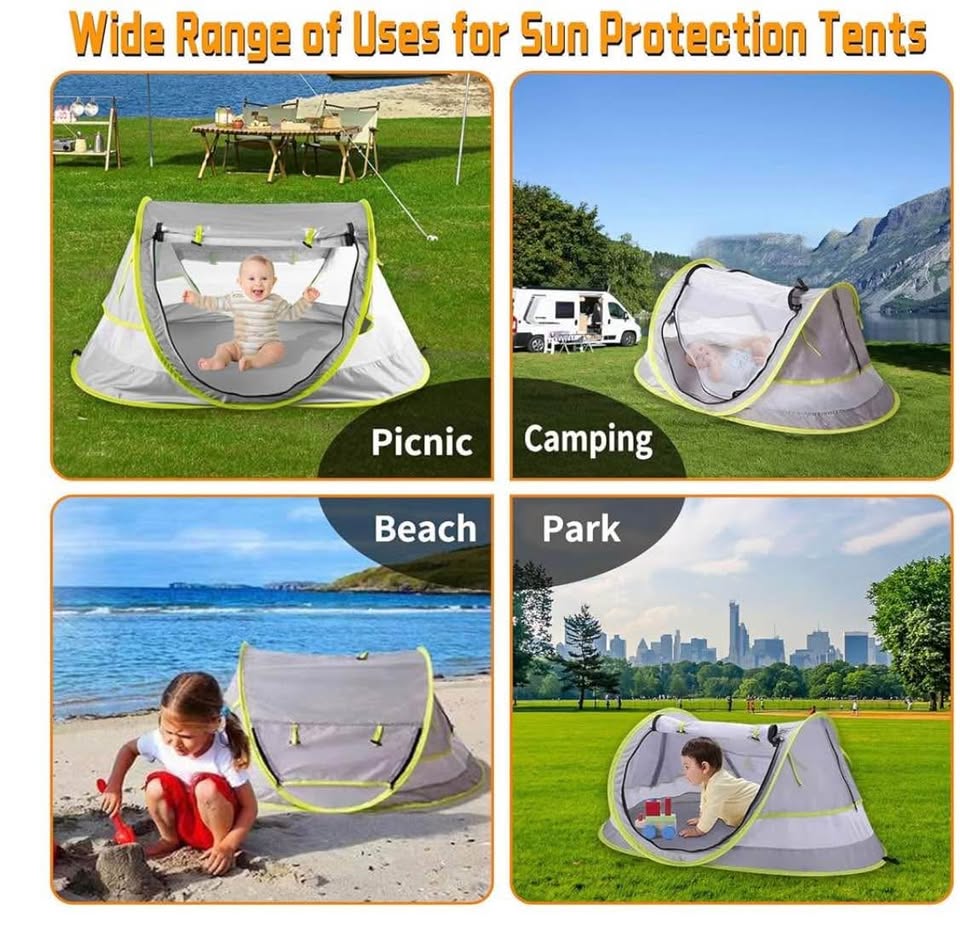 Baby Anti-UV Pop-Up Beach Tent - Used
