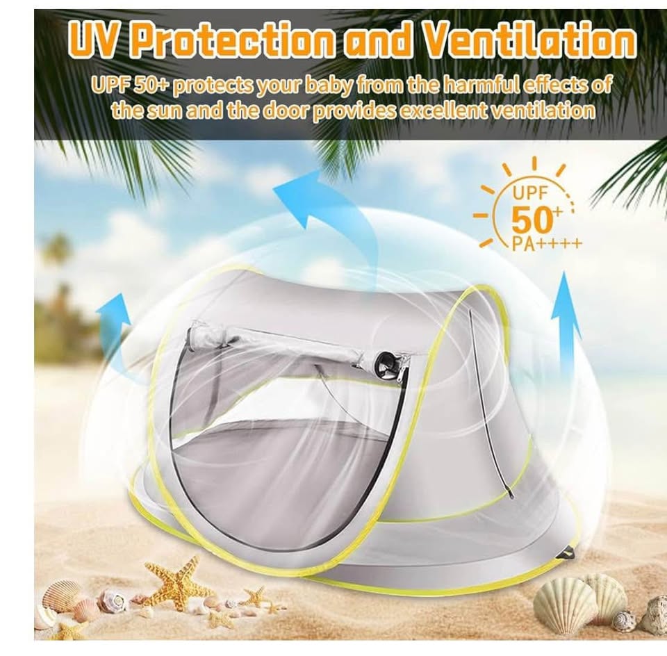 Baby Anti-UV Pop-Up Beach Tent - Used