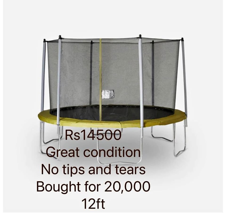 12ft Trampoline (Like New)