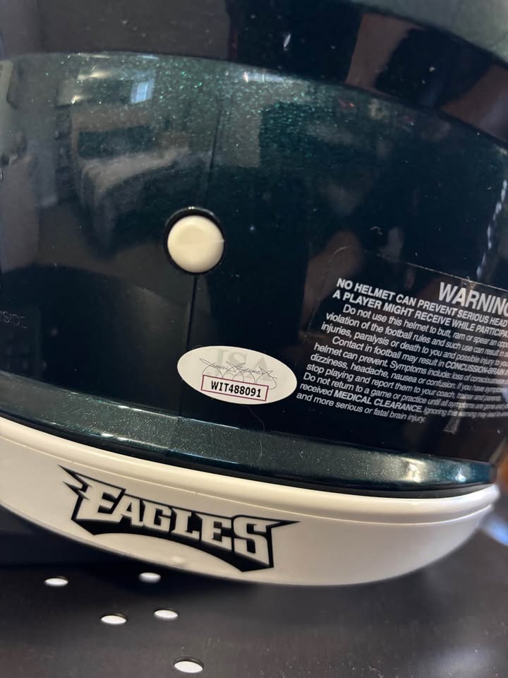 Philadelphia Eagles Autographed Helmet — Miles Sanders