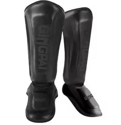 🥊 Gingpai Thicker Boxing Shin Guards - Superior Protection for Kickboxing and MMA 🥊
