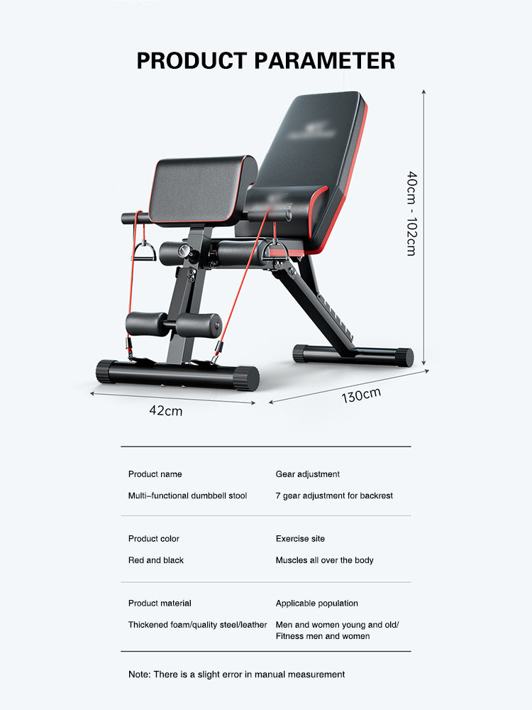 🏋️‍♂️ Multifunctional Dumbbell Stool Sit-Up Aid | Home Fitness Equipment