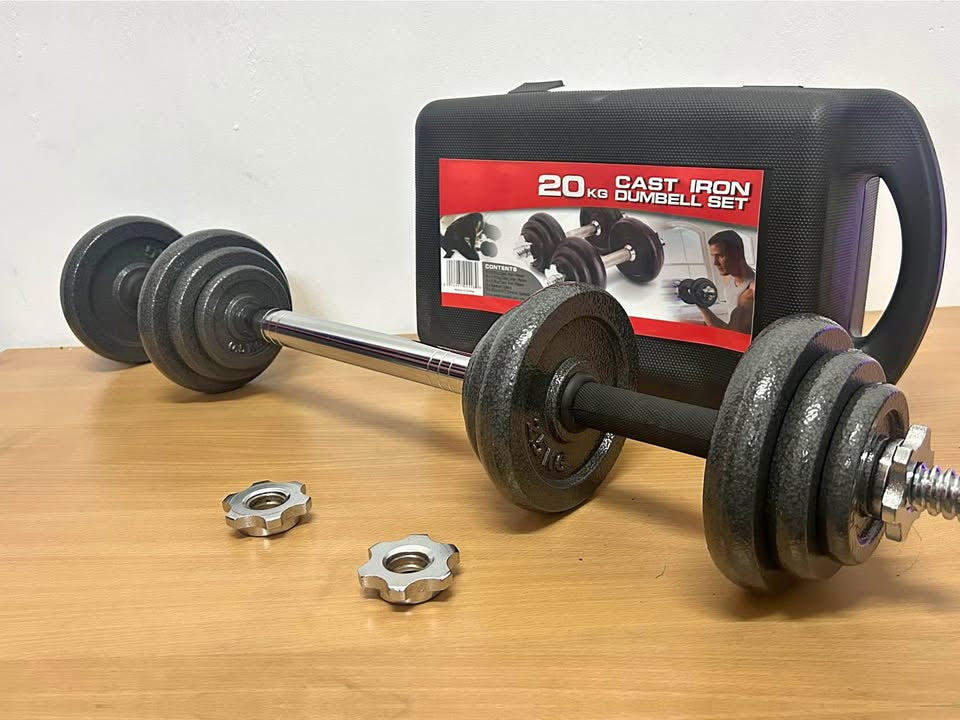 20kg Dumbbell Set with Connecting Bar