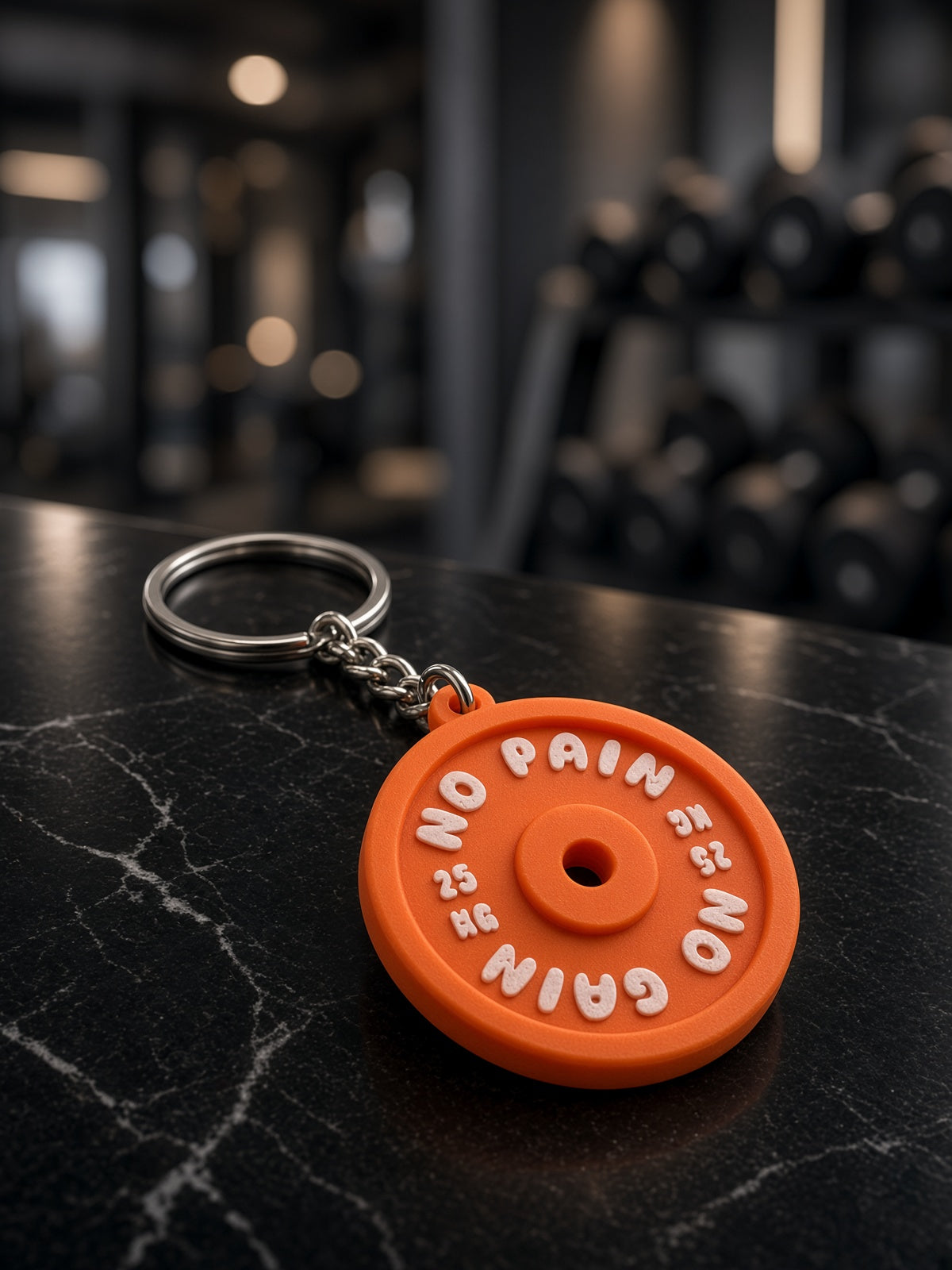 No Pain No Gain Keychain