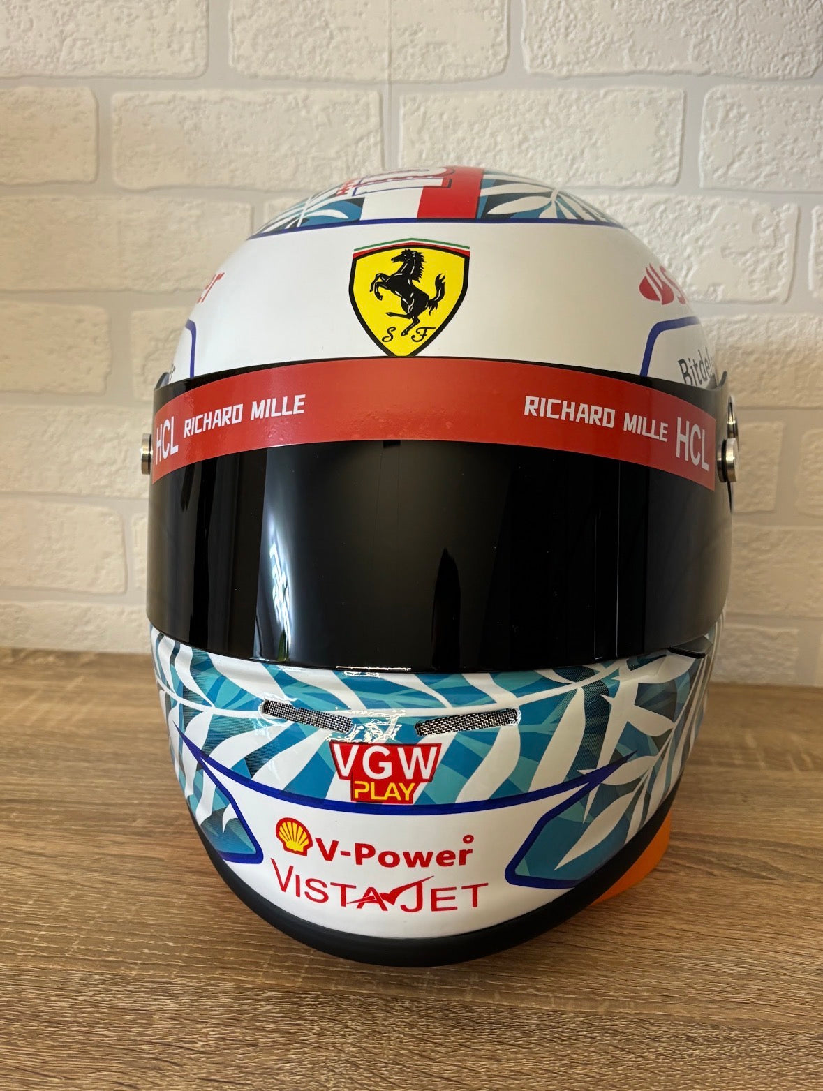 Charles Leclerc F1 Helmet Replica — Miami 2023 Edition