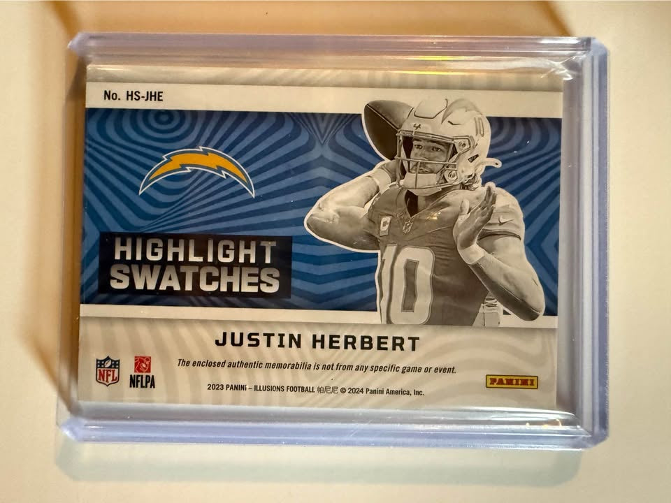 Justin Herbert Football Card Lot – PSA 10 Rookie + Mosaic NFL Debut + Memorabilia Patch /32 | Premium Chargers Collection