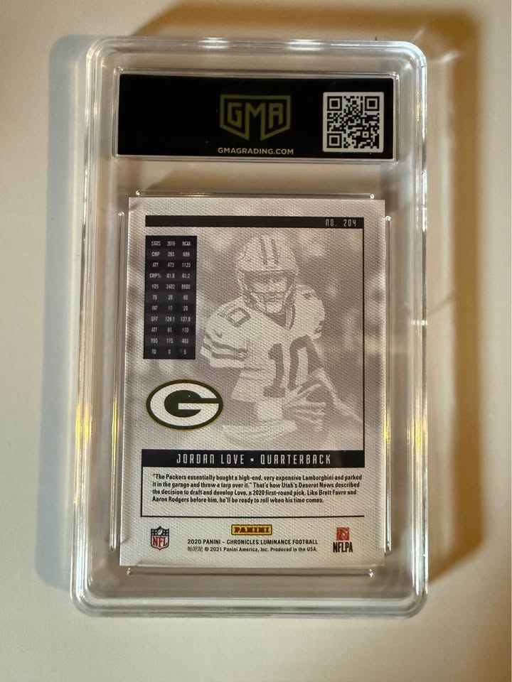 Jordan Love Rookie Card Lot – GMA Mint 9 Graded Rookie + Brett Favre Insert & More | Green Bay Packers Collection