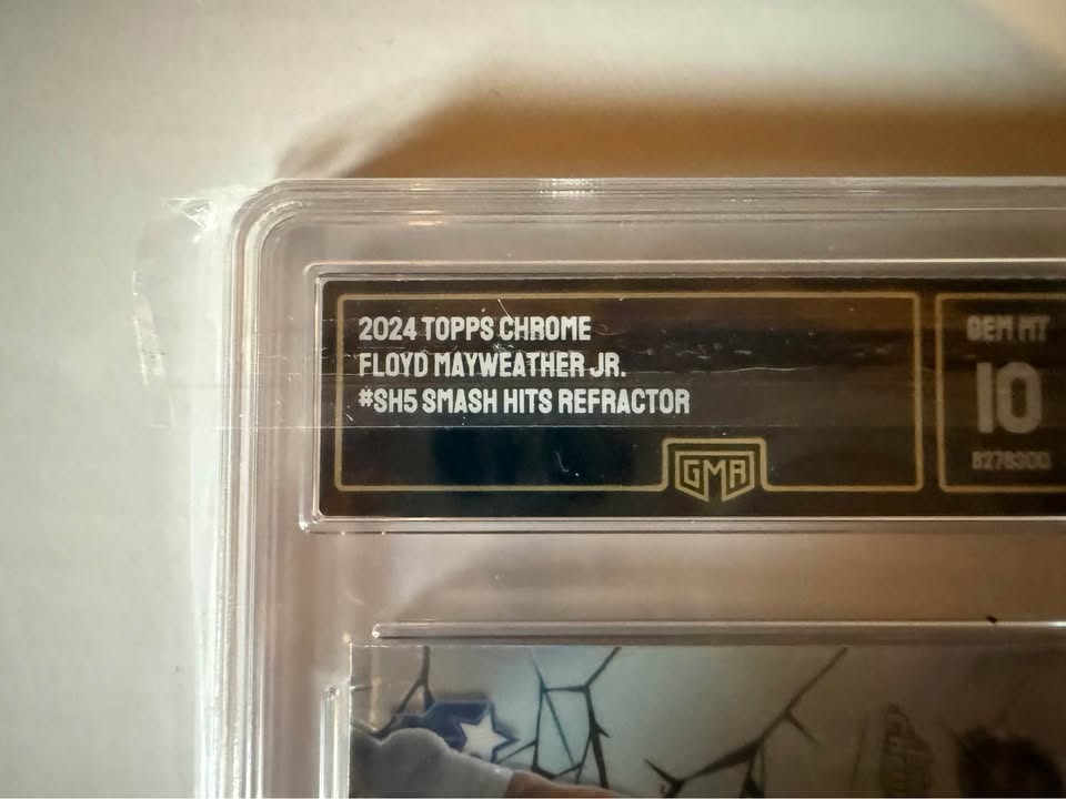 2024 Topps Chrome Floyd Mayweather Jr. Smash Hits Refractor GMA 10 GEM MINT – Premium Boxing Collectible