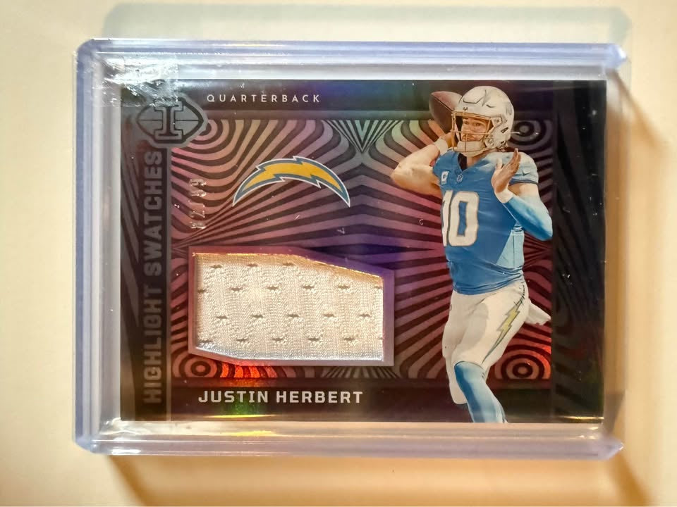 Justin Herbert Football Card Lot – PSA 10 Rookie + Mosaic NFL Debut + Memorabilia Patch /32 | Premium Chargers Collection