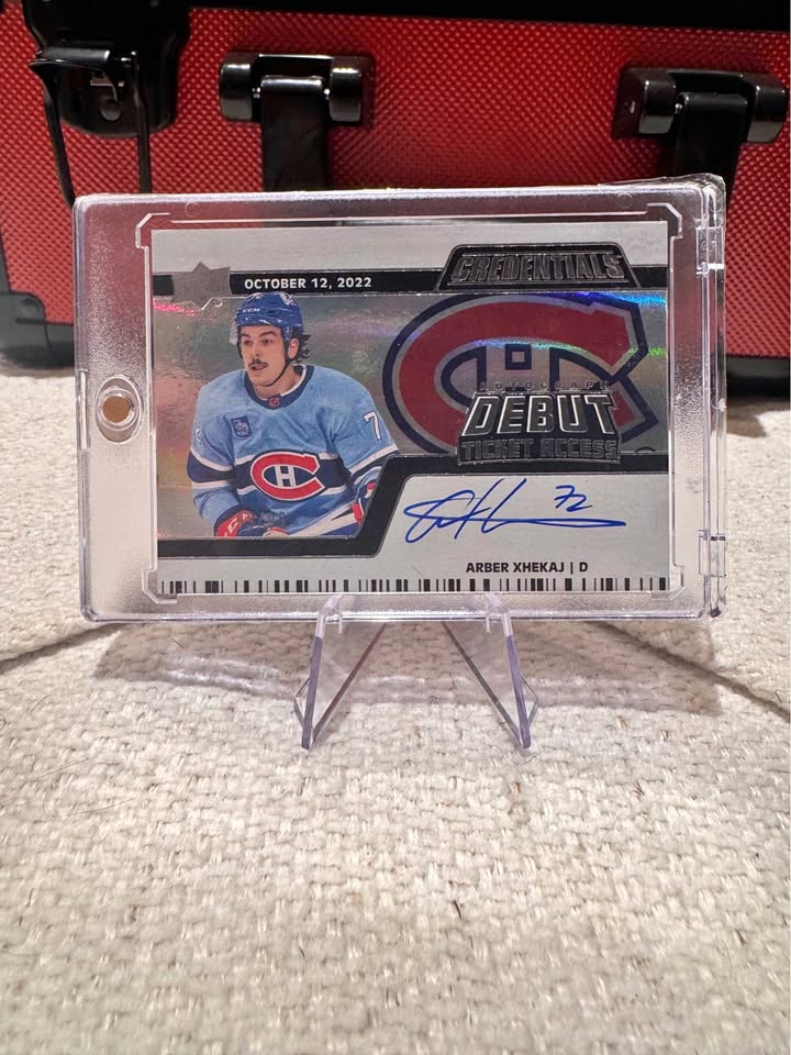 Arber Xhekaj 99/99 Auto Ticket Access Credentials – Montreal Canadiens Collectible