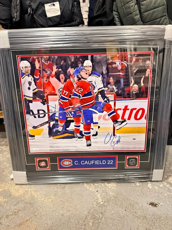 Cole Caufield Autographed 16x20 Framed Photo – Premium Canadiens Collectible