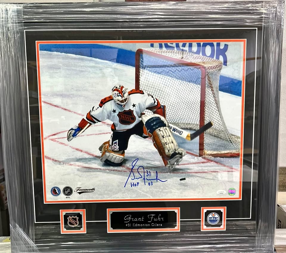 Grant Fuhr Edmonton Oilers All-Star Autographed – JSA/WCA Certified