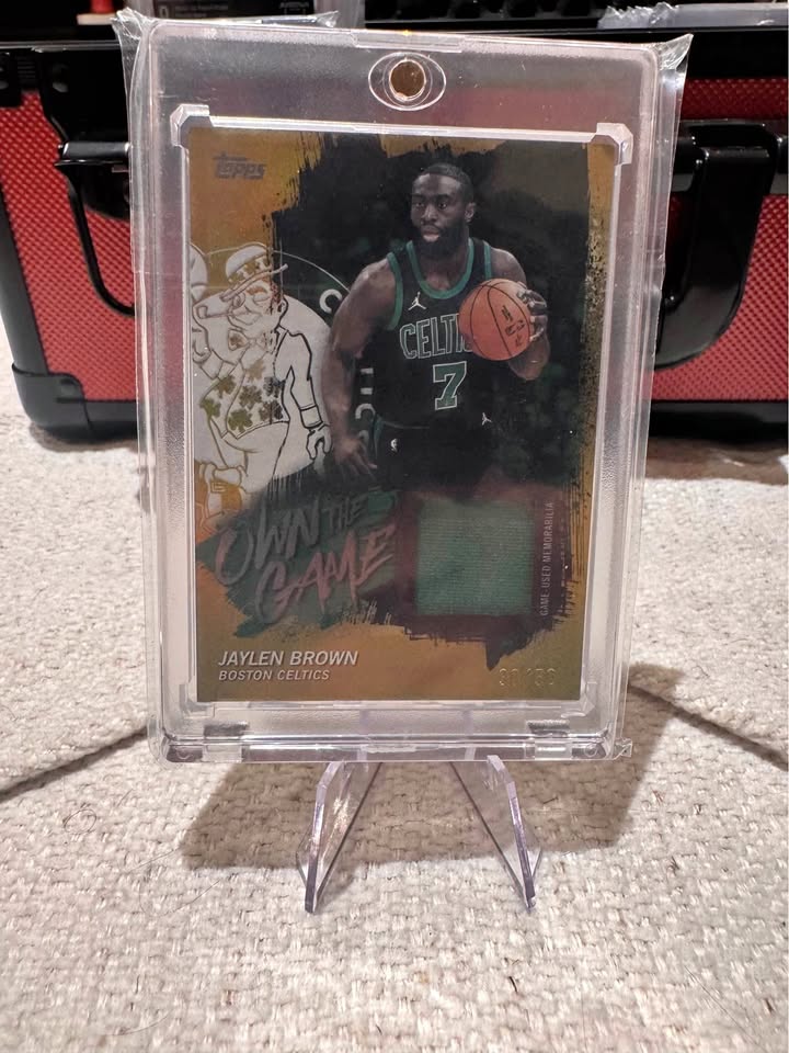 Jaylen Brown /50 Patch Gold Flagship – Premium Boston Celtics Memorabilia