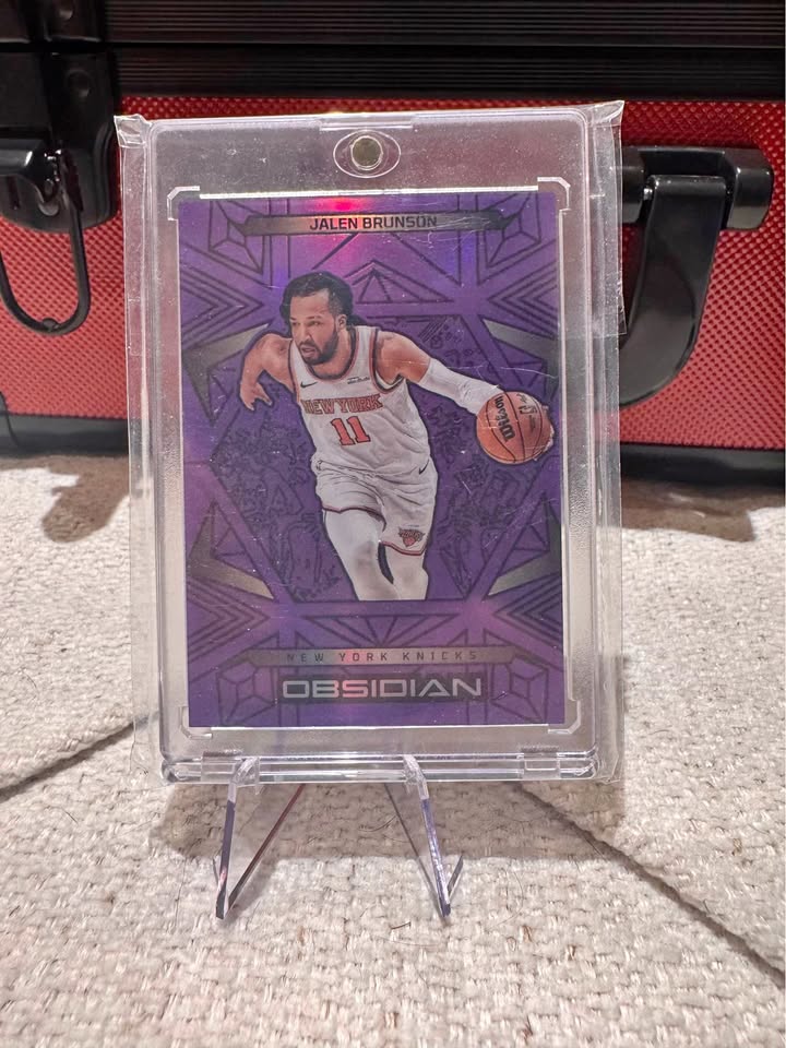 Jalen Brunson /75 Purple Flood Obsidian – Premium NBA Playoff Collectible