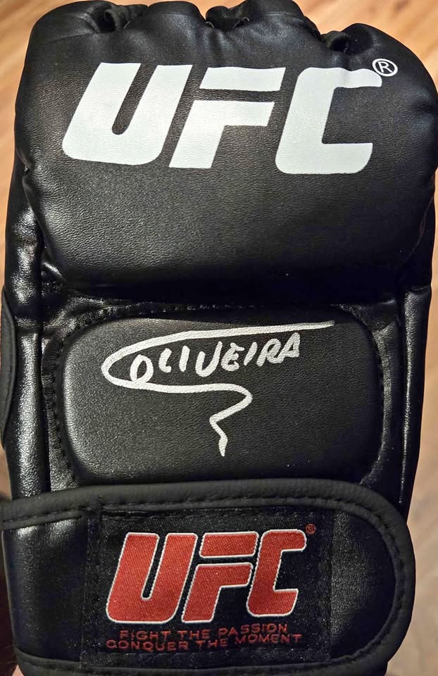 Charles Oliveira Signed UFC Glove