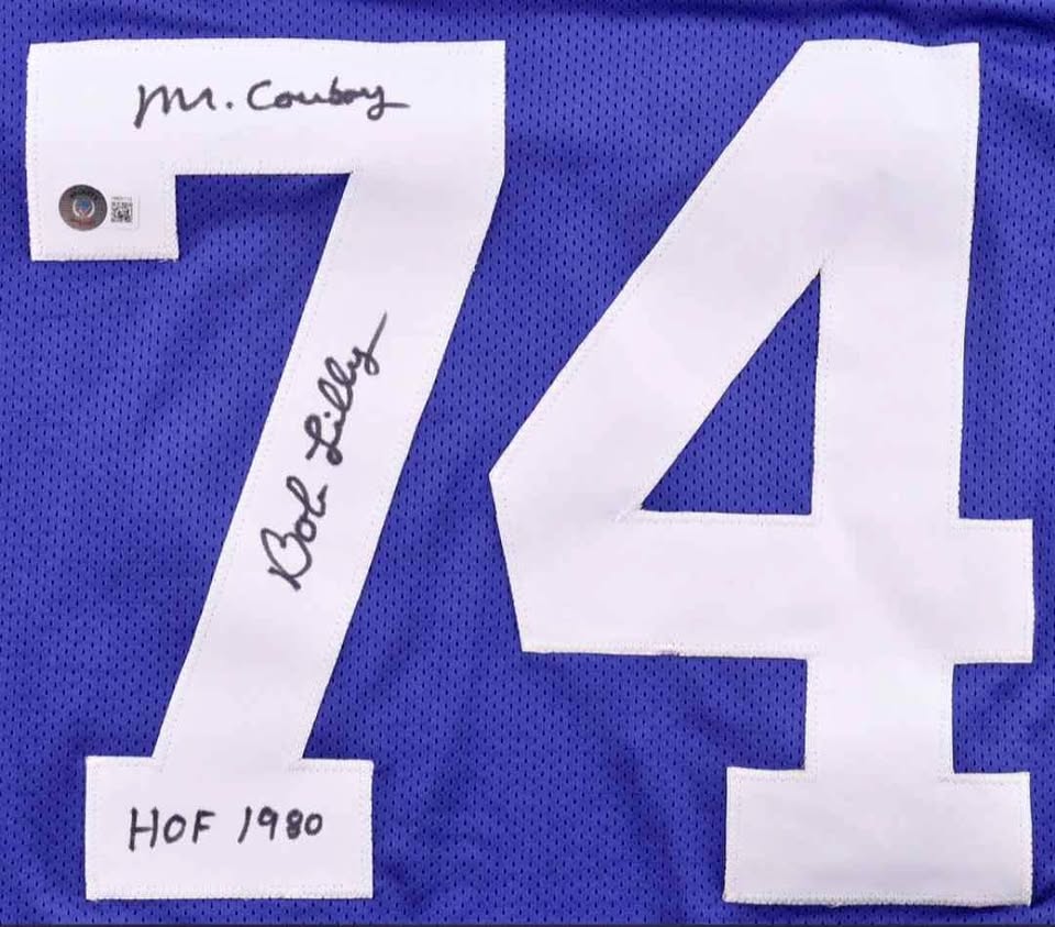 Bob Lilly Autographed Dallas Cowboys Jersey | "Mr. Cowboy"
