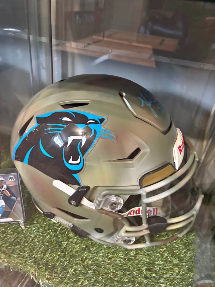 Hall of Fame Luke Kuechly Signed Carolina Panthers Speedflex Helmet