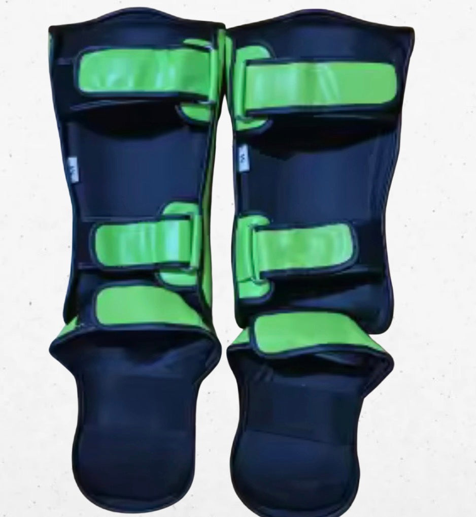 🥊 Gingpai Thicker Boxing Shin Guards - Superior Protection for Kickboxing and MMA 🥊
