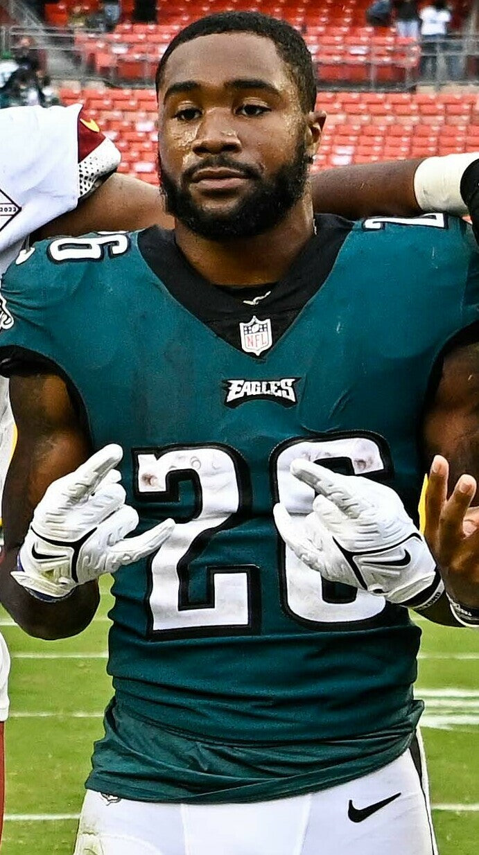Philadelphia Eagles Autographed Helmet — Miles Sanders