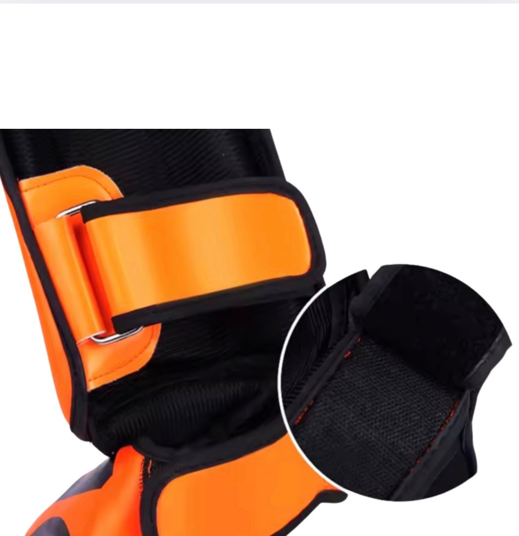 🥊 Gingpai Thicker Boxing Shin Guards - Superior Protection for Kickboxing and MMA 🥊