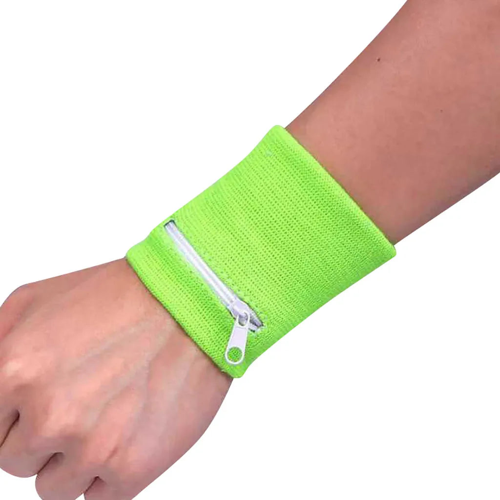 Unisex Zipper Wrist Wallet Pouch – Sports Arm Band Bag for MP3, Keys, Cards & More