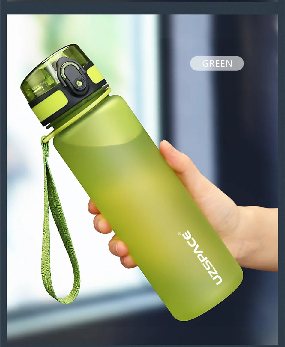 BPA-Free Sports Water Bottle | 500ml Tritan Frosted Plastic | Leakproof with Shaker & Tea Filter | Perfect for Gym & Travel
