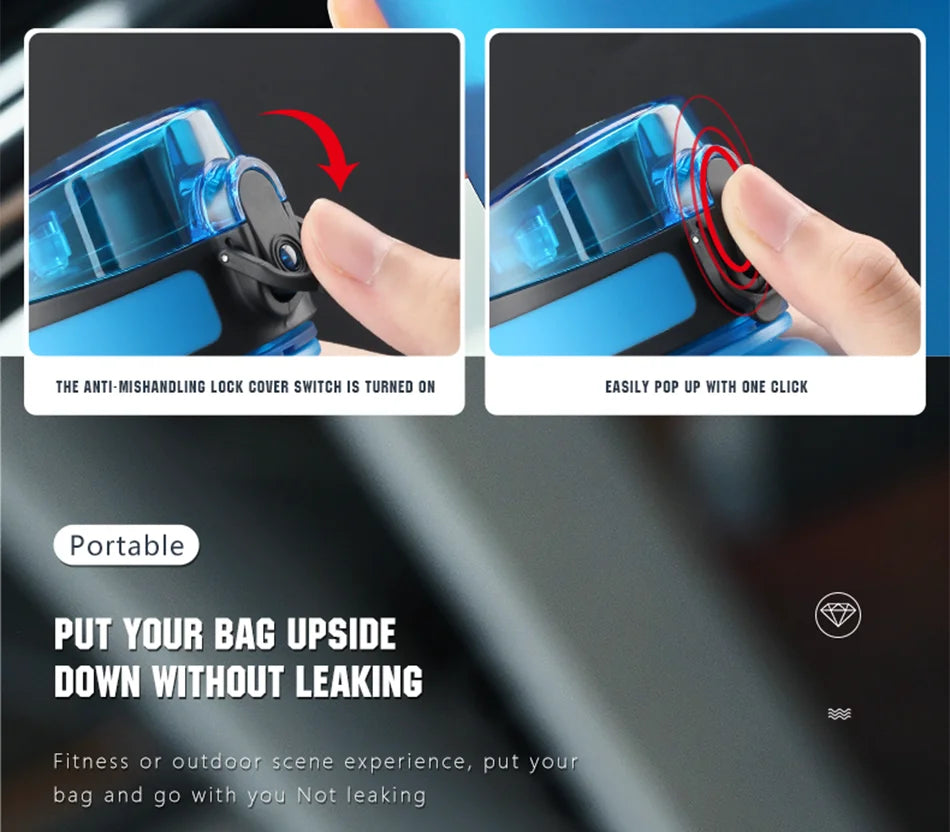 BPA-Free Sports Water Bottle | 500ml Tritan Frosted Plastic | Leakproof with Shaker & Tea Filter | Perfect for Gym & Travel