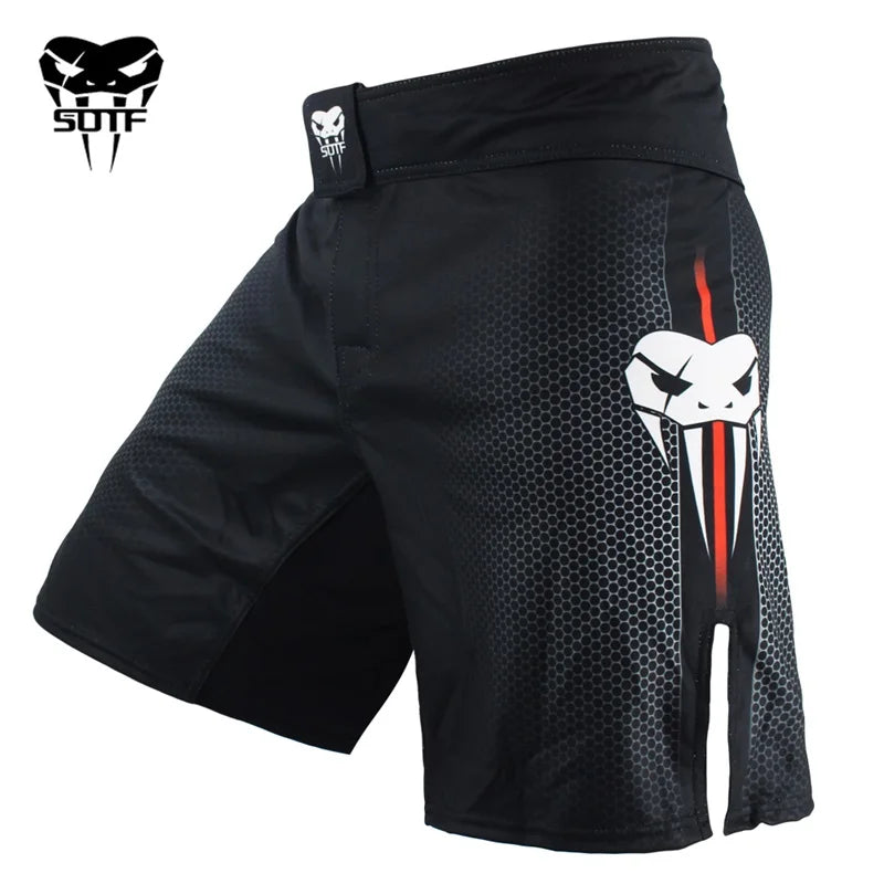 🐍 Snake Scale Fitness MMA Boxing Shorts | Ferocious Tiger Muay Thai Fight Shorts | Breathable Kickboxing Gear